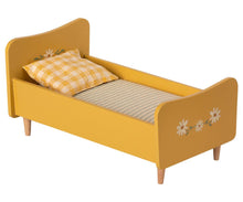 Load image into Gallery viewer, Maileg Wooden Bed Mini Yellow