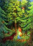 Postcard - Little Red Riding Hood