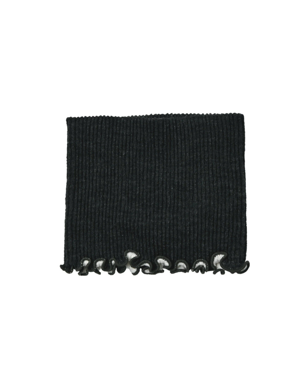 Memeri Silk Wool Neck Warmer (lettuce trim)