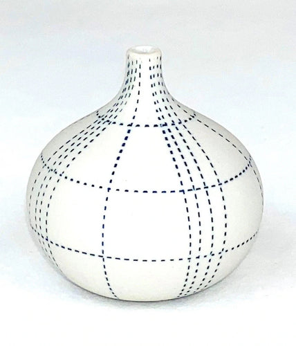 Argo Vase - Plaid, Medium