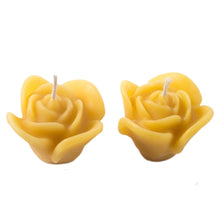 Load image into Gallery viewer, Beeswax Candle - Rose Float