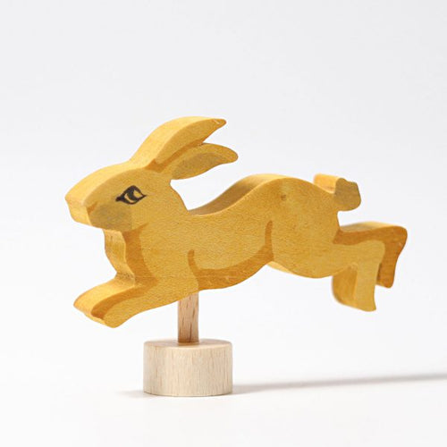 Grimm’s Birthday Deco - handpainted bunny running