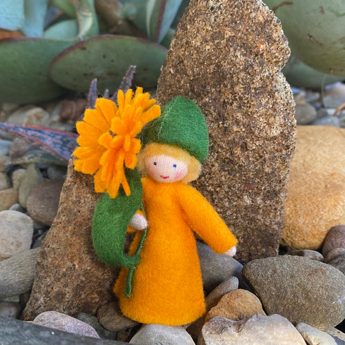 Ambrosius Flower Fairy - Orange Calendula (Short hair)