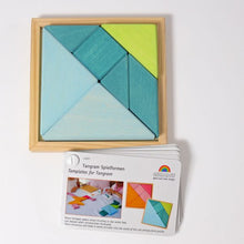 Load image into Gallery viewer, Grimm’s Tangram blue/green
