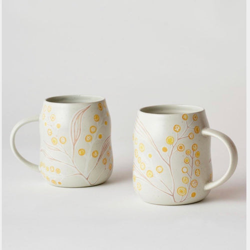 Everyday Mugs - set of 2 / Wattle