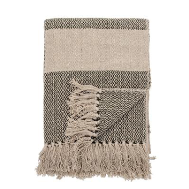 Recycled Cotton Blend Throw - assorted