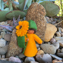 Load image into Gallery viewer, Ambrosius Flower Fairy - Orange Calendula (Short hair)