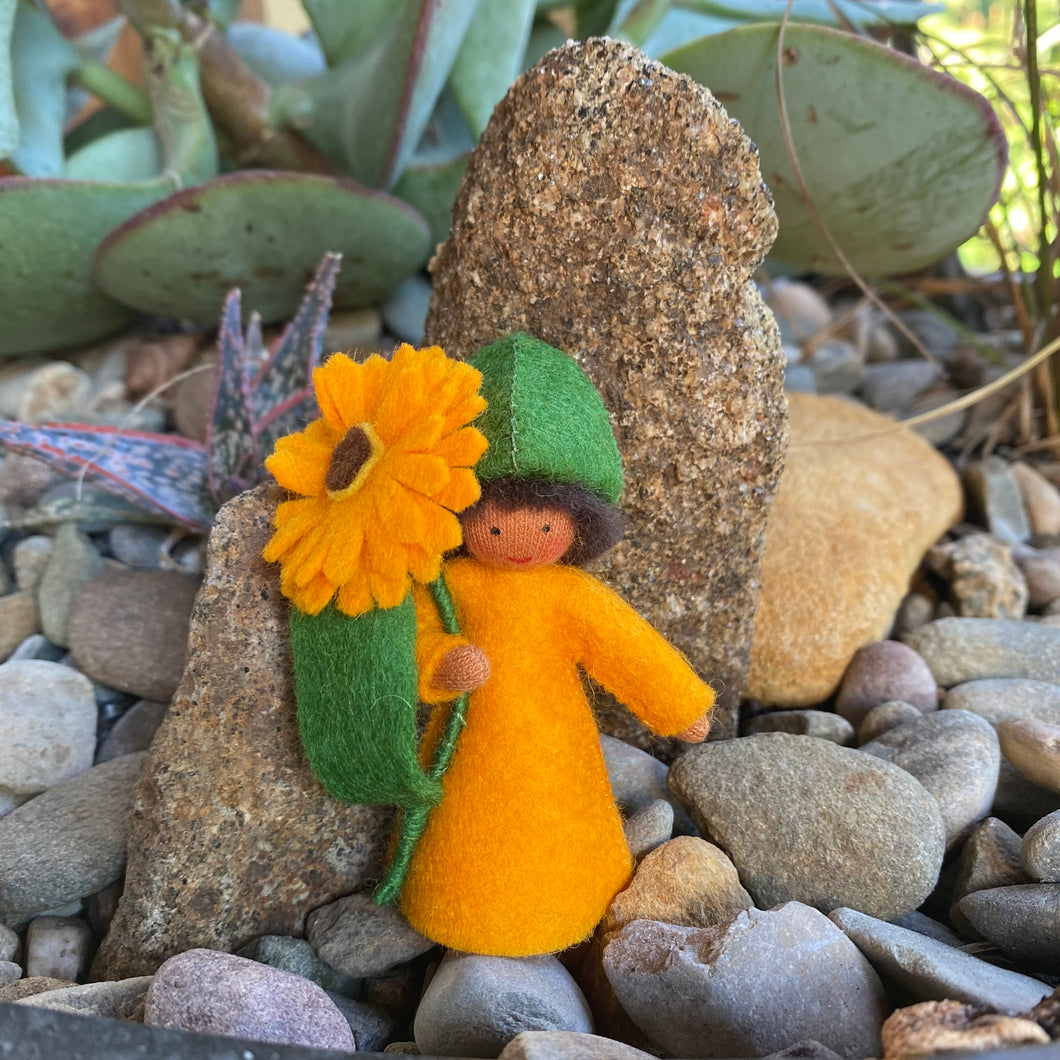 Ambrosius Flower Fairy - Orange Calendula (Short hair)