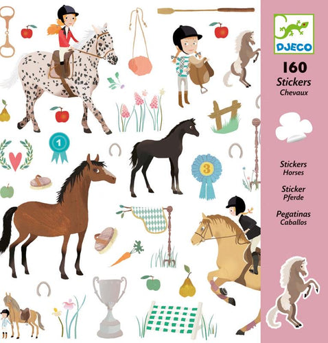 Djeco 160 Stickers - Horses