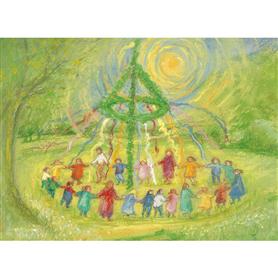 Postcard - Maypole Dance