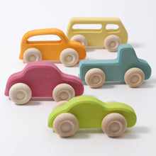 Load image into Gallery viewer, Grimm’s Wooden Cars - Slimline - pack of 5