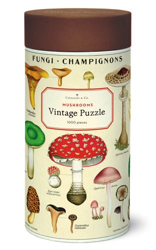 Cavallini & Co. Mushroom - 1000 piece vintage jigsaw puzzle