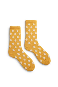 Lisa b Women's wool cashmere dot crew sock