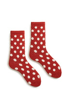 Load image into Gallery viewer, Lisa b Women&#39;s wool cashmere dot crew sock
