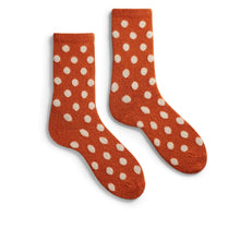 Load image into Gallery viewer, Lisa b Women&#39;s wool cashmere dot crew sock