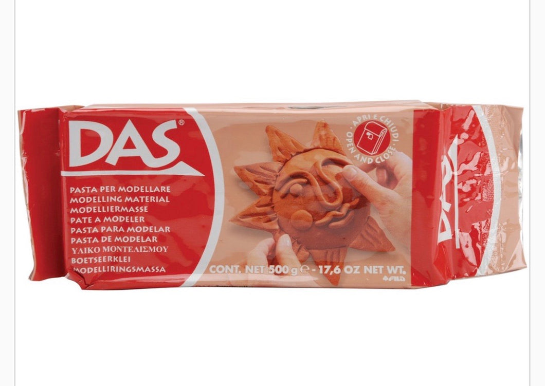 DAS Modelling Clay 500g Terracotta