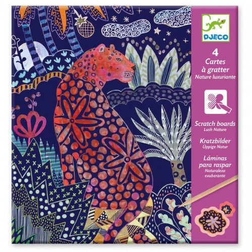 Djeco Scratch Boards - Lush Nature