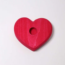 Load image into Gallery viewer, Grimm’s Candle Holder Heart - Small Red
