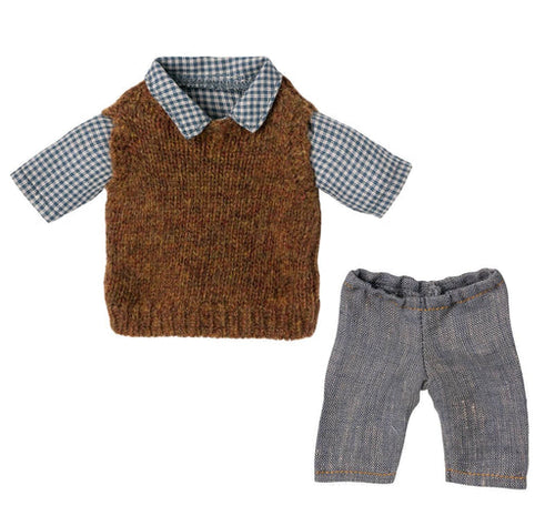 Maileg Shirt Pullover & Pants for Teddy Dad