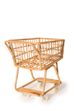 Load image into Gallery viewer, Poppie Rattan Shopper Trolley
