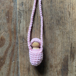 Crocheted dolly necklace - assorted colours