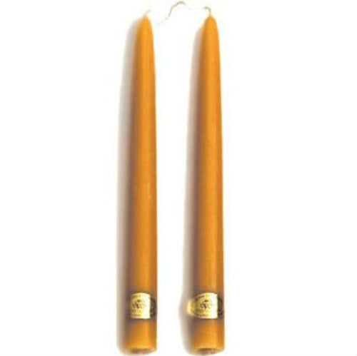 Dipam Pure Beeswax Dinner Taper Candles - 2 pack