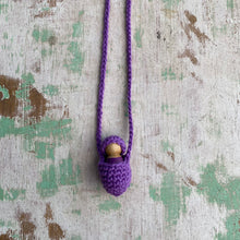 Load image into Gallery viewer, Crocheted dolly necklace - assorted colours