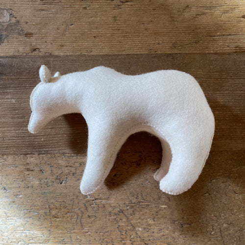 Felt Polar Bear