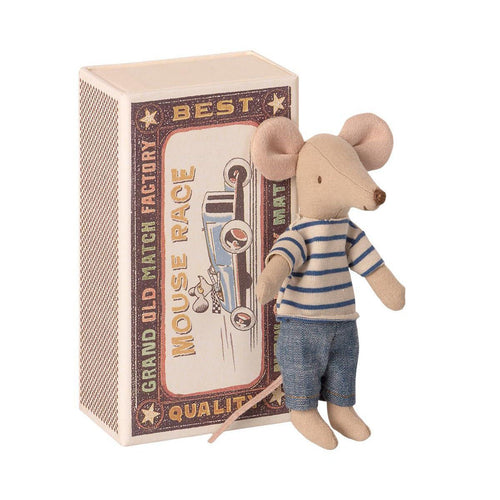Maileg Mouse, Big Brother in matchbox