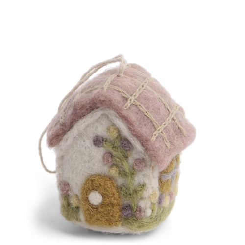 Felt Spring House - Hanging Decoration