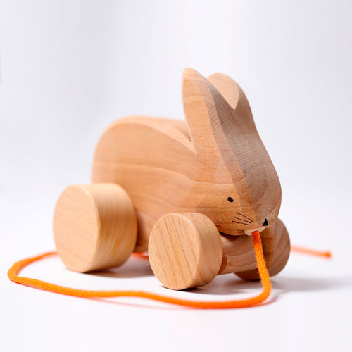 Grimm’s Wooden pull-along Rabbit - 