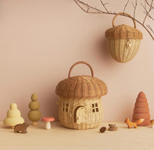 Load image into Gallery viewer, Rattan Mushroom basket - Natural