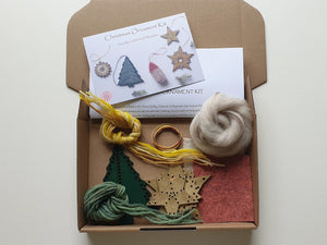 Diy Ornament Kit, Holiday Decor Painting Kit, Christmas Ornament Kit,  Colorful Holiday Decor, Holiday Craft Project, Wooden Tree Kit, Diy 