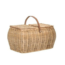 Load image into Gallery viewer, Bloomingville Rattan Picnic Basket