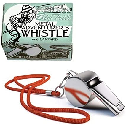 Metal Adventurer’s Whistle (with lanyard)