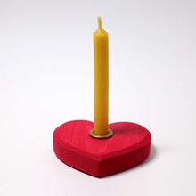 Load image into Gallery viewer, Grimm’s Candle Holder Heart - Small Red