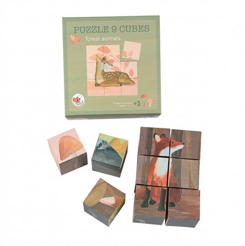 Egmont 9 Cube Puzzle - Forest Animals