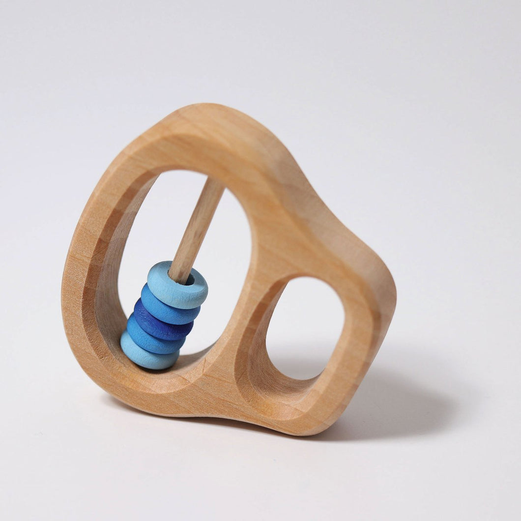 Grimm’s Klipp Klapp Blue Rattle - 5 small rings