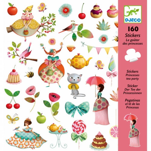 Djeco 160 Stickers - Princesses’ Tea Party