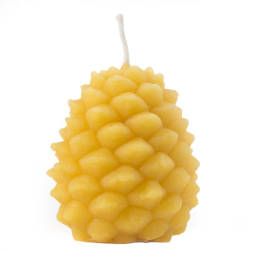 Beeswax Candle - Pinecone Small (squat)
