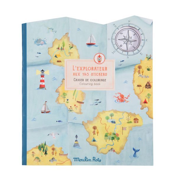 L’explorateur aux 195 stickers - Colouring book