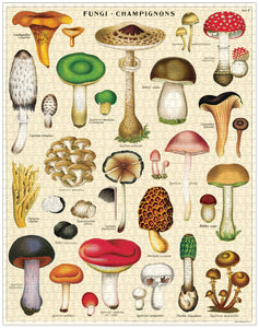 Cavallini & Co. Mushroom - 1000 piece vintage jigsaw puzzle