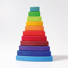 Load image into Gallery viewer, Rainbow Conical Stacking Tower - Triangular