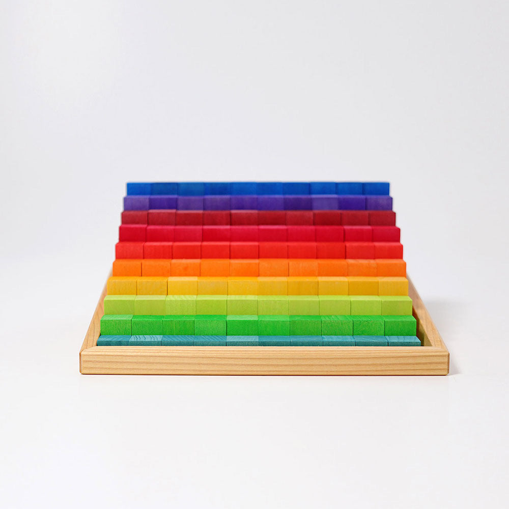 Grimm’s 100 Stepped Counting blocks - small