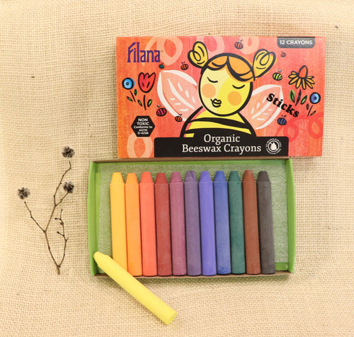 Filana Organic Beeswax Crayons  - 12 sticks