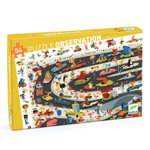 Djeco Puzzle - Car Rally Observation 54pcs