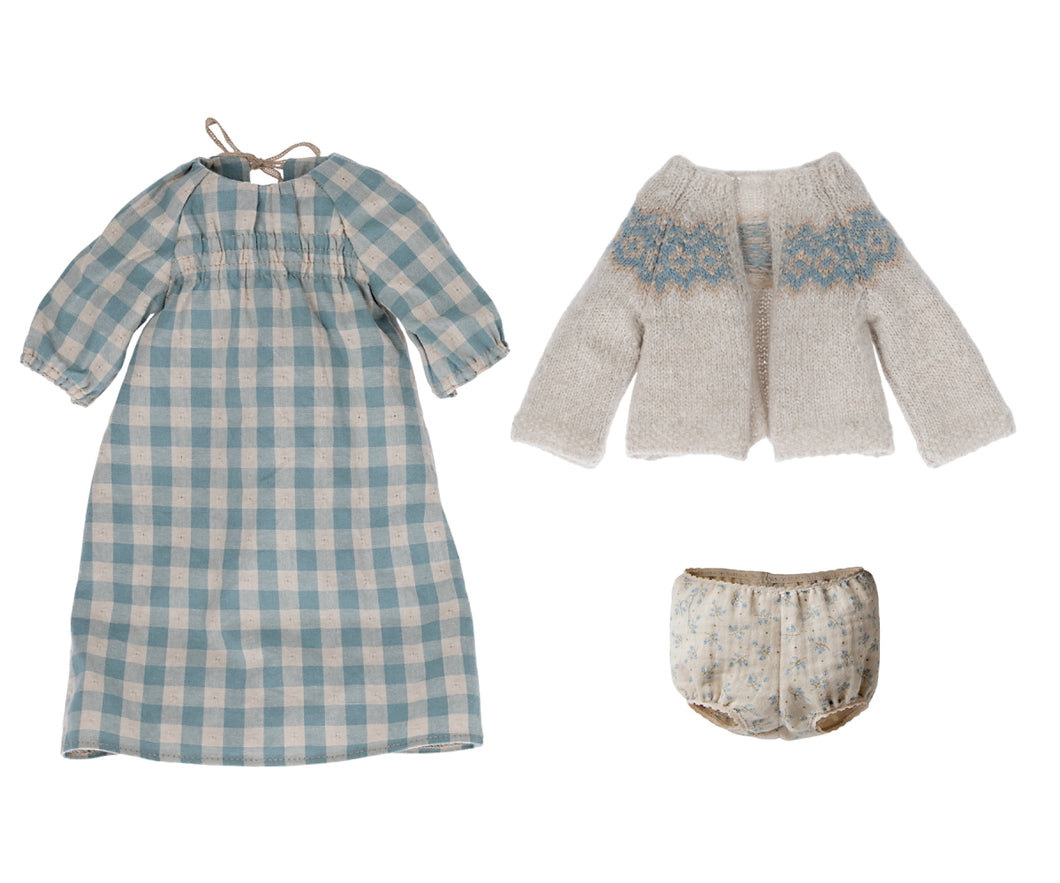 Maileg Dress & Cardigan Set - Size 4