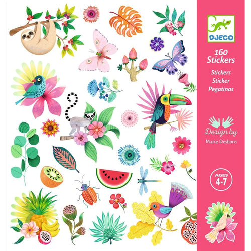 Djeco 30 Glitter Stickers - Paradise