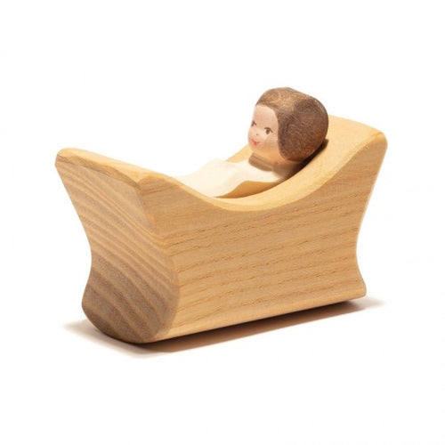 Child in Crib - dark hair (2 pcs)