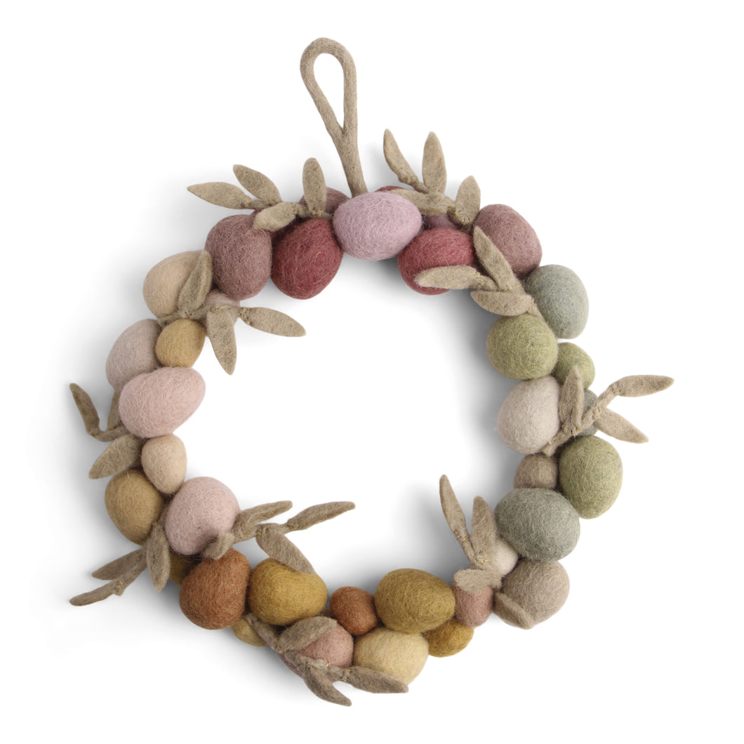 En Gry & Sif Felt Egg Wreath
